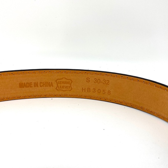 😳SALE😳 Men’s Belts Real Solid Leather Dress Casual Black - Picture 3 of 6